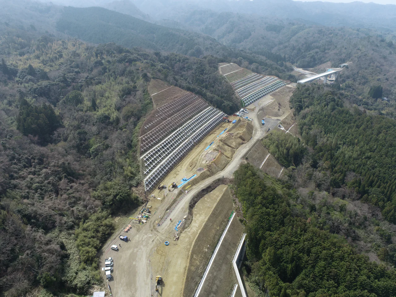 令和3年度湖陵多伎道路二部地区法面工事