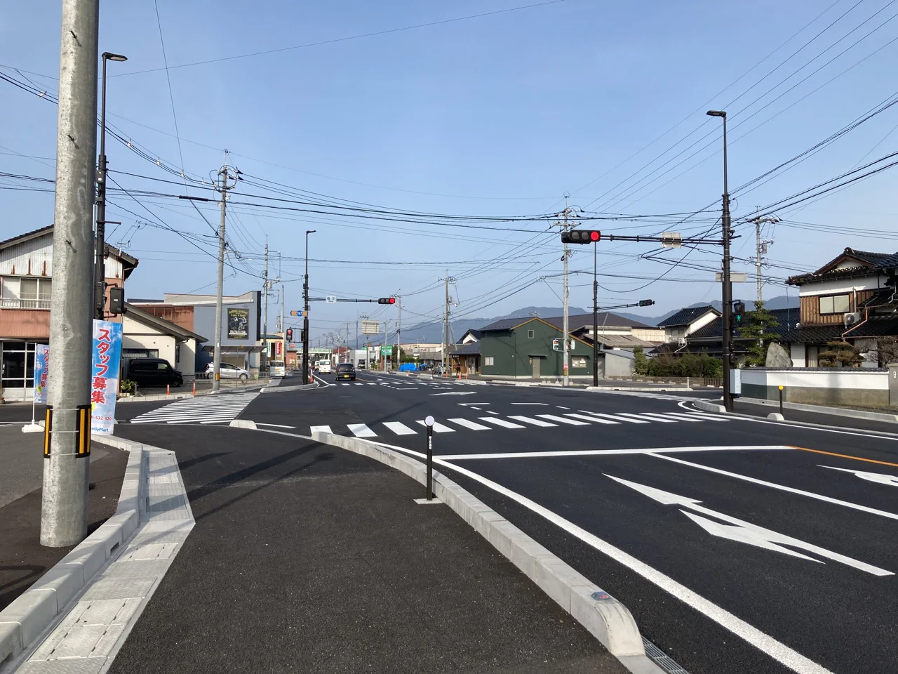 国道９号直江交差点改良工事