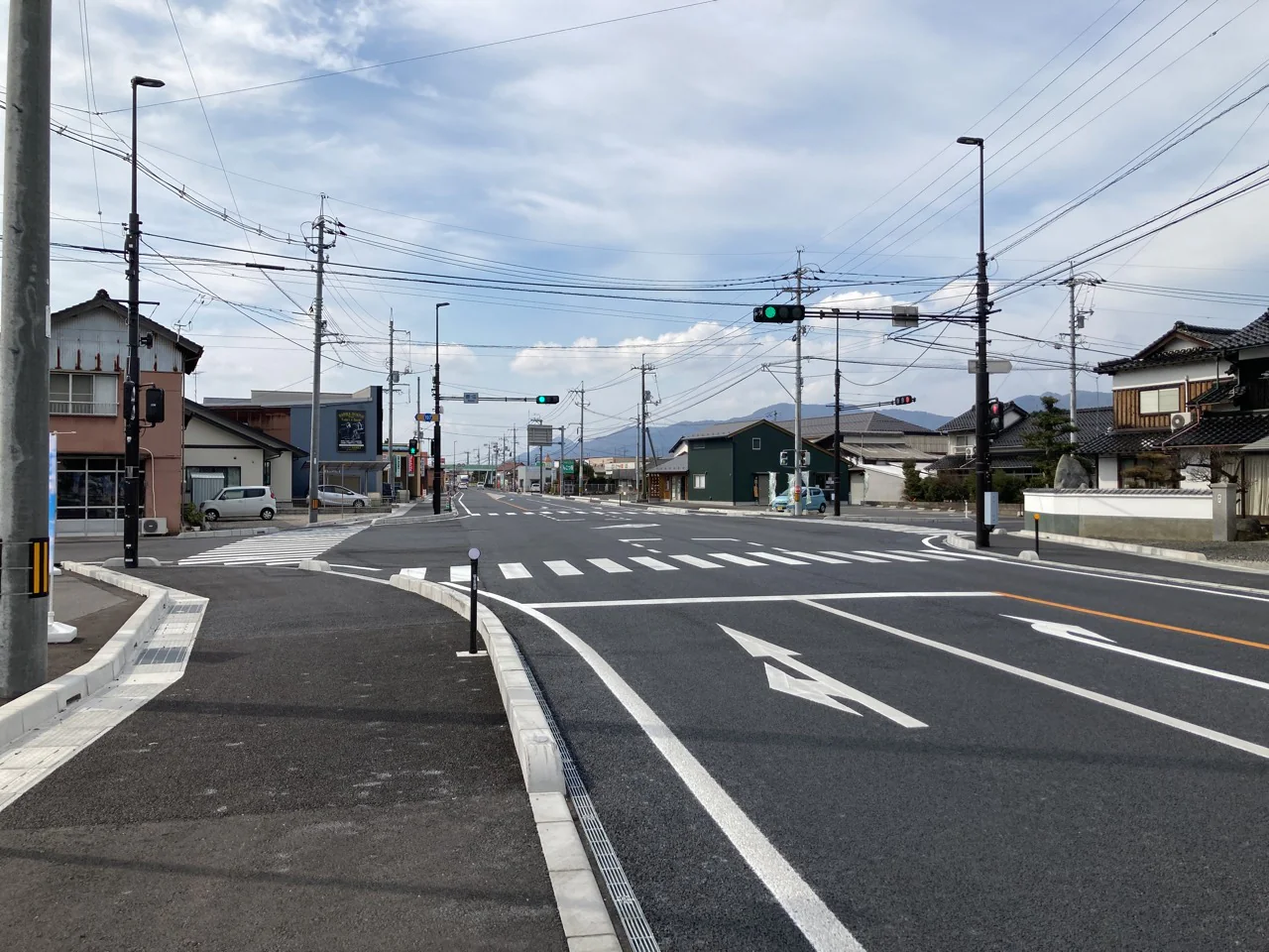 国道９号直江交差点改良工事