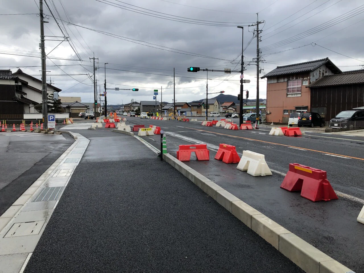 国道９号直江交差点改良工事