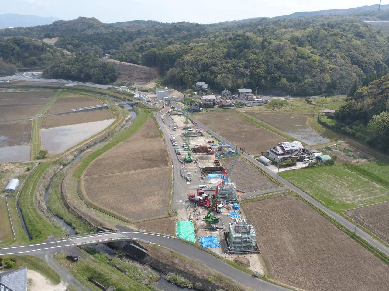 出雲湖陵道路常楽寺第２高架橋下部第４工事