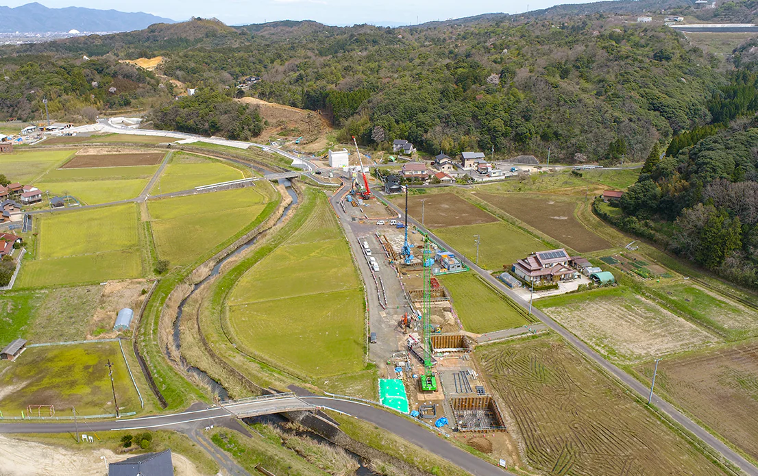 出雲湖陵道路常楽寺第２高架橋下部第４工事