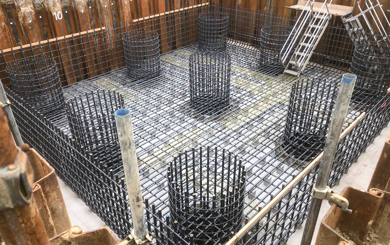 出雲湖陵道路常楽寺第２高架橋下部第４工事