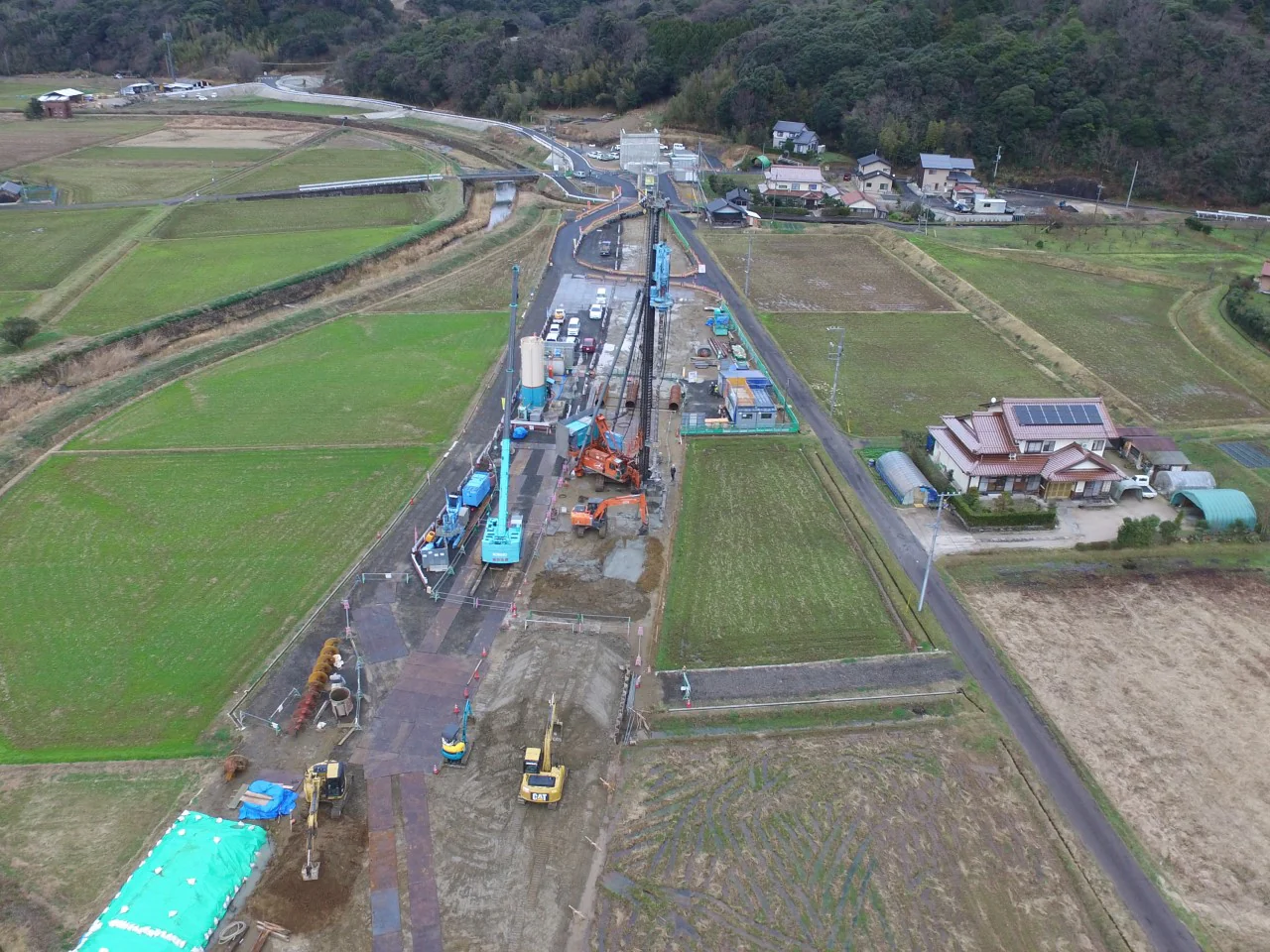 出雲湖陵道路常楽寺第２高架橋下部第４工事