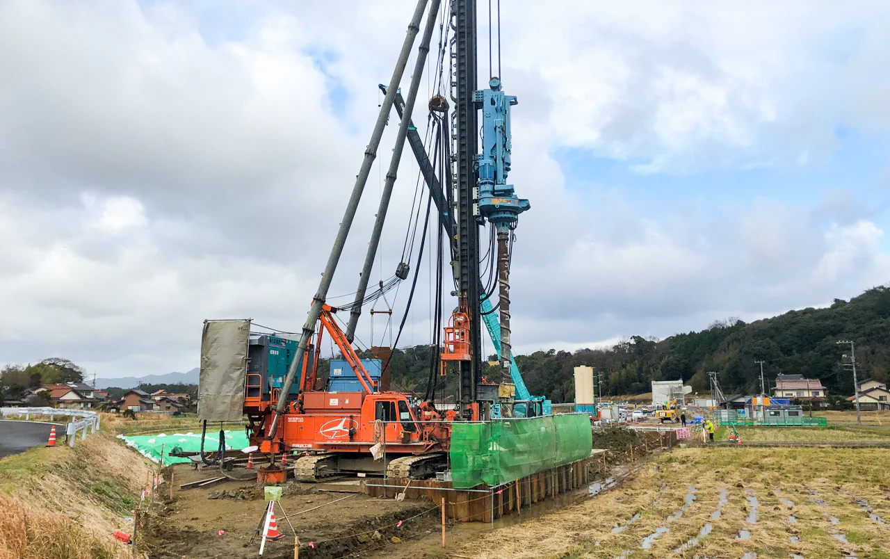 出雲湖陵道路常楽寺第２高架橋下部第４工事