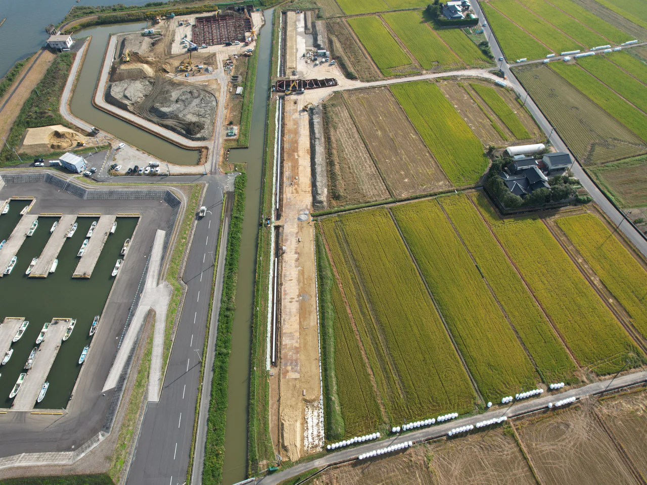 宍道湖西岸農地整備事業 論田川排水路改修（その1）工事