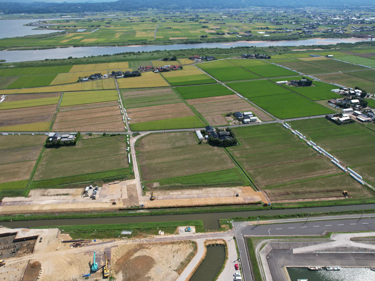 宍道湖西岸農地整備事業 論田川排水路改修（その1）工事