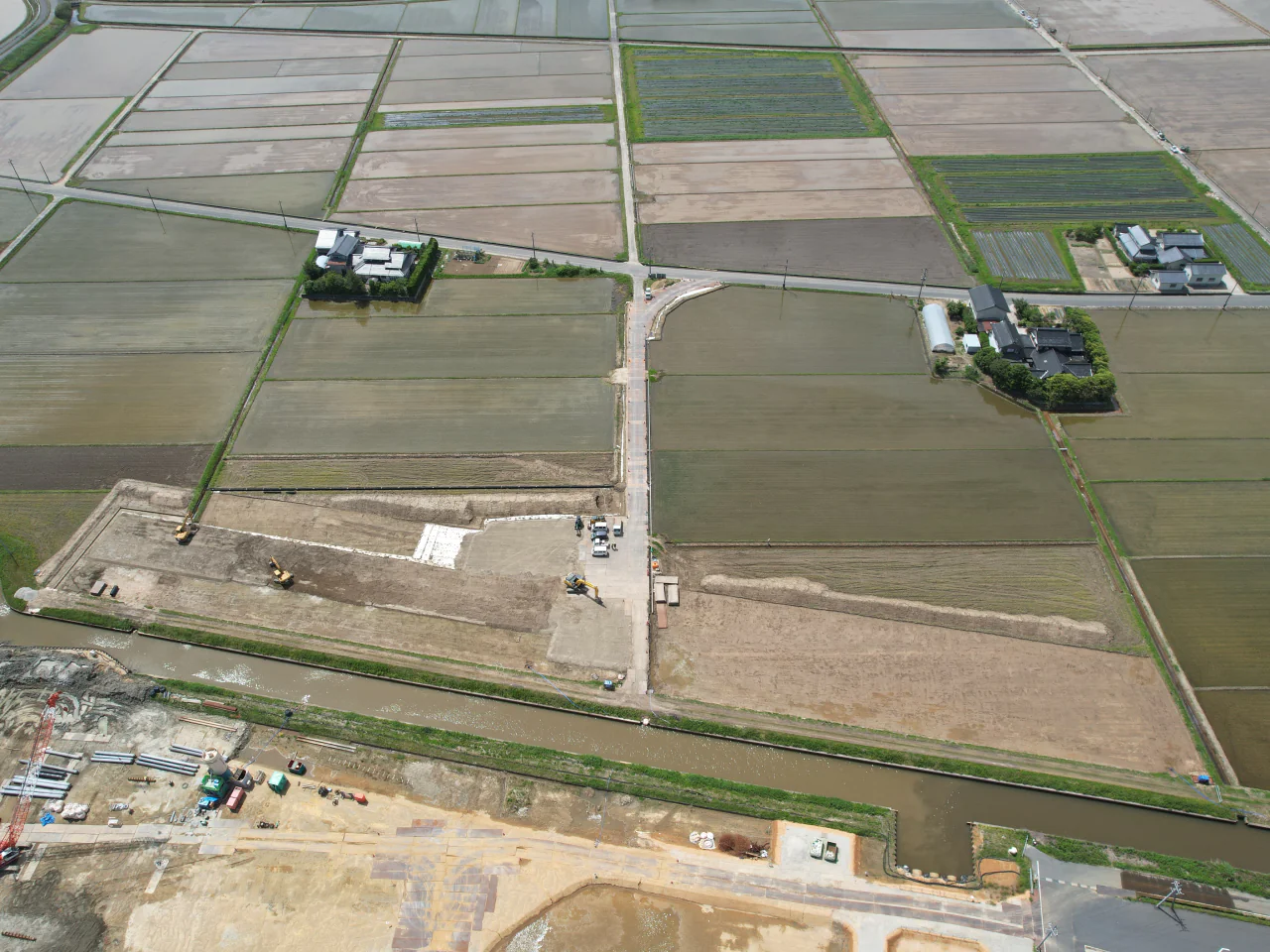 宍道湖西岸農地整備事業 論田川排水路改修（その1）工事