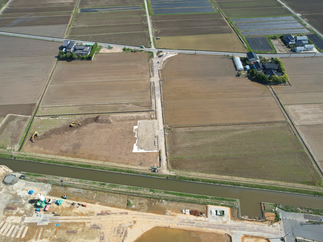 宍道湖西岸農地整備事業 論田川排水路改修（その1）工事