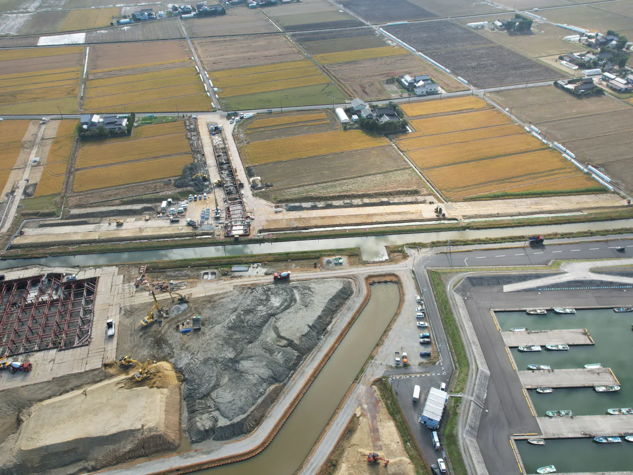 宍道湖西岸農地整備事業 論田川排水路改修（その1）工事