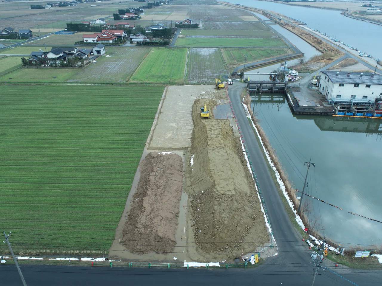令和5年度 水利施設等保全高度化事業湖岸北地区 排水機場造成工事（その1）