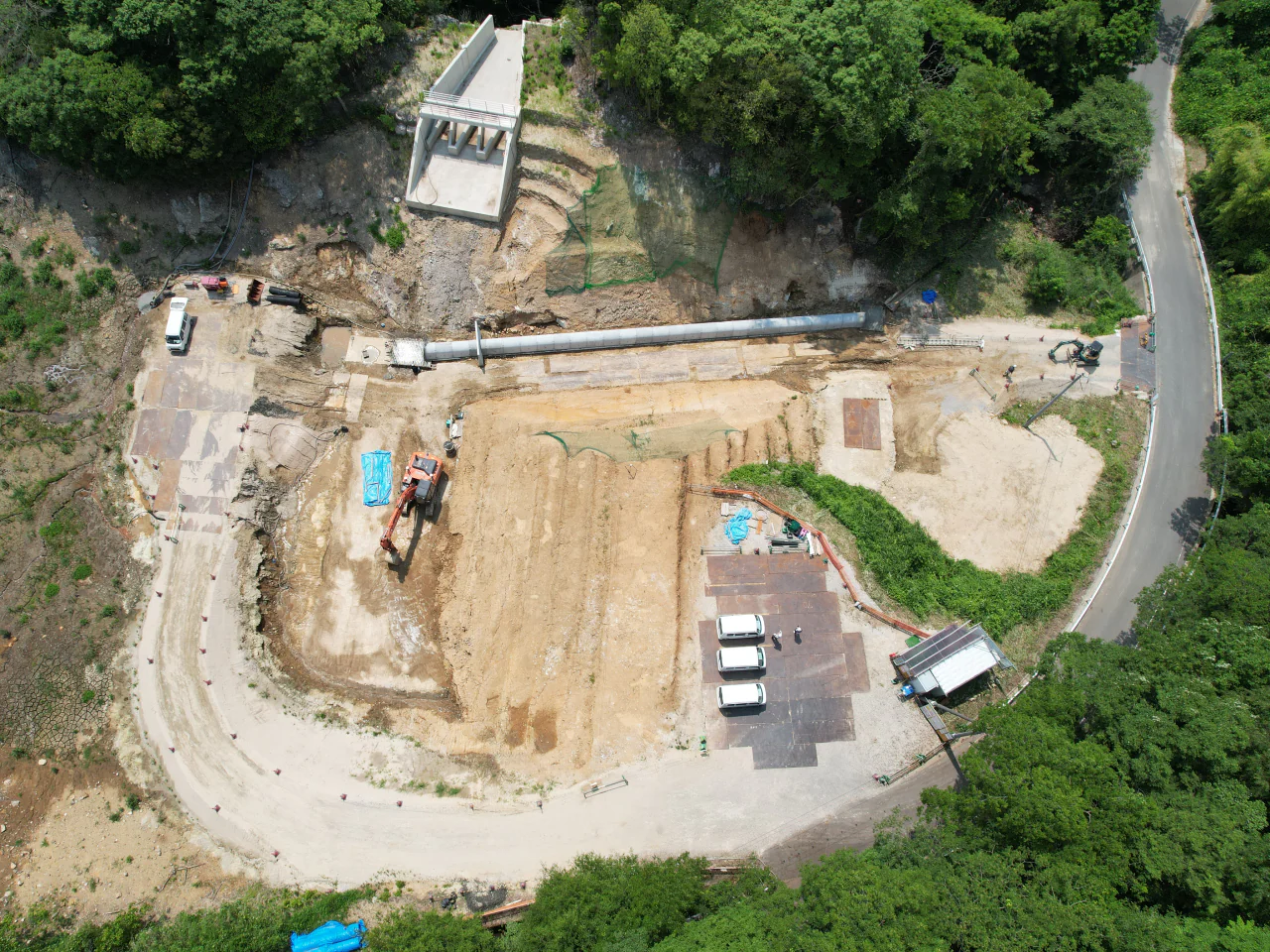 令和６年度 農村地域防災減災事業（ため池整備） 鳴滝地区 ため池改修（その２）工事