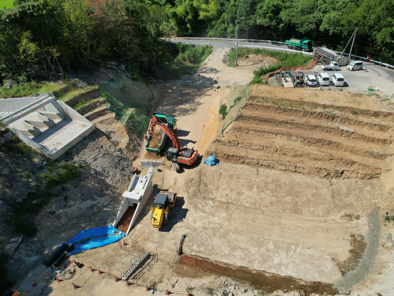 令和６年度 農村地域防災減災事業（ため池整備） 鳴滝地区 ため池改修（その２）工事