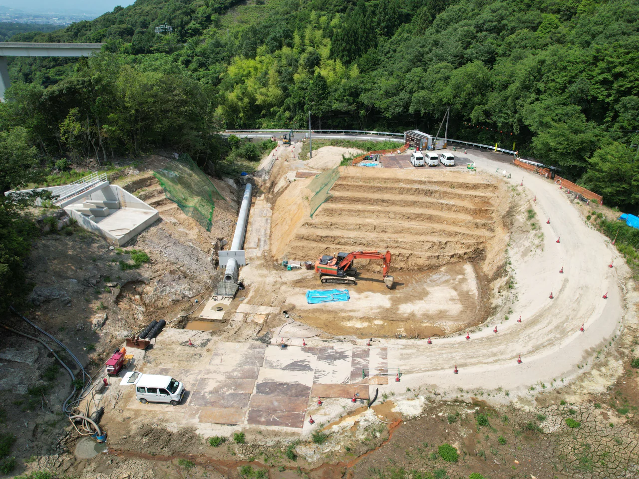 令和６年度 農村地域防災減災事業（ため池整備） 鳴滝地区 ため池改修（その２）工事