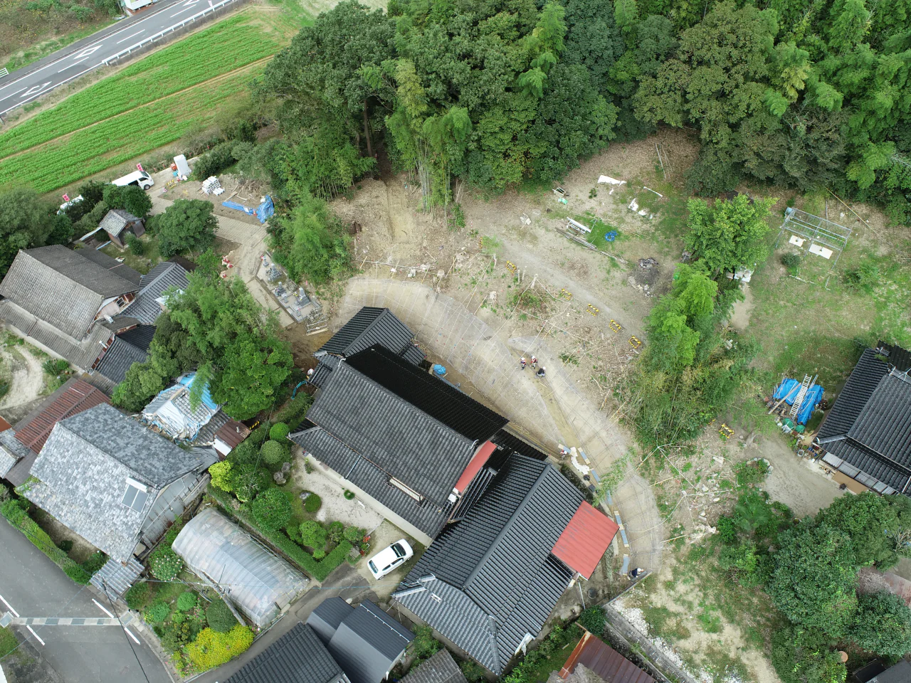 令和3年度地すべり防止事業（多久4ブロック）山腹工事