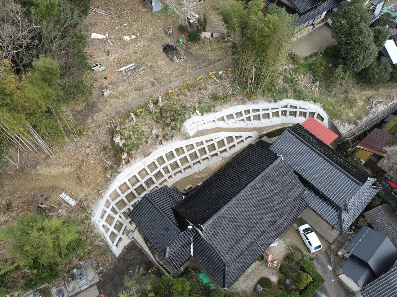 令和3年度地すべり防止事業（多久4ブロック）山腹工事