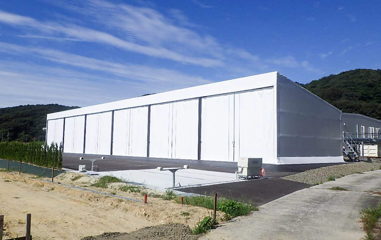 ㈲旭養鶏舎テント倉庫新築工事