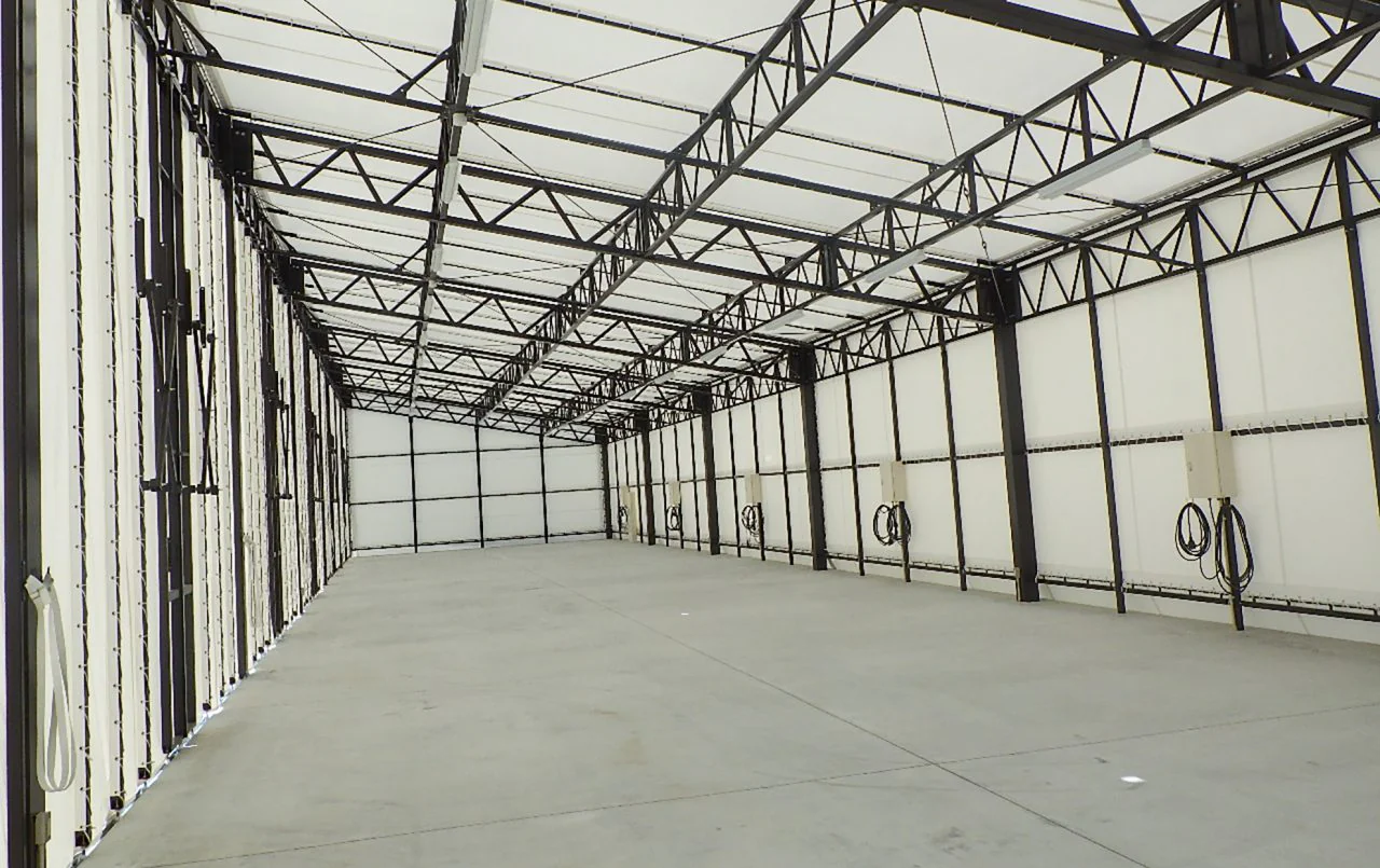 ㈲旭養鶏舎テント倉庫新築工事