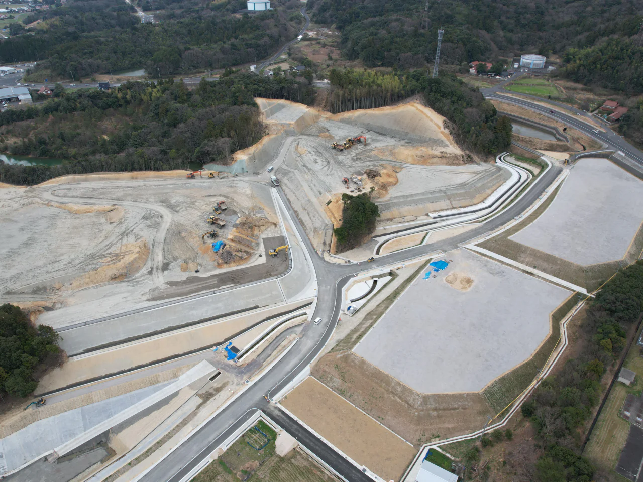 （仮称）出雲市新工業団地（斐川）造成工事
