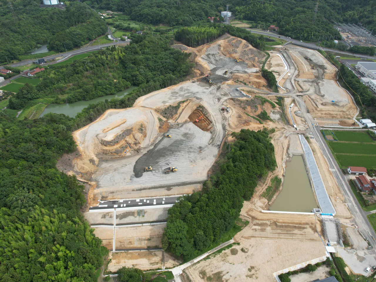 （仮称）出雲市新工業団地（斐川）造成工事