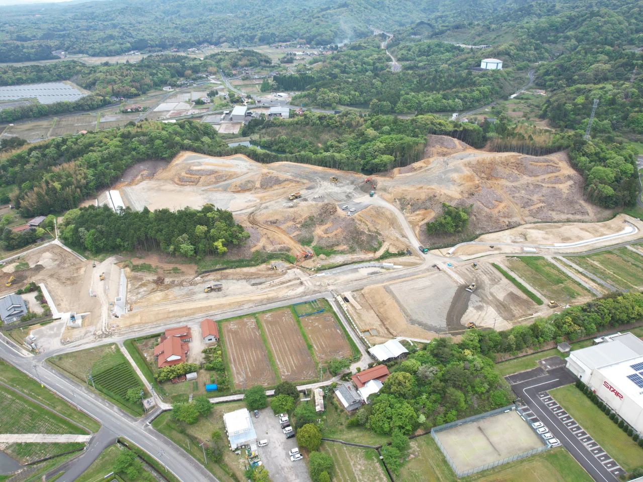 （仮称）出雲市新工業団地（斐川）造成工事