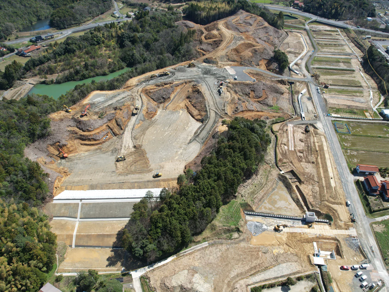 （仮称）出雲市新工業団地（斐川）造成工事