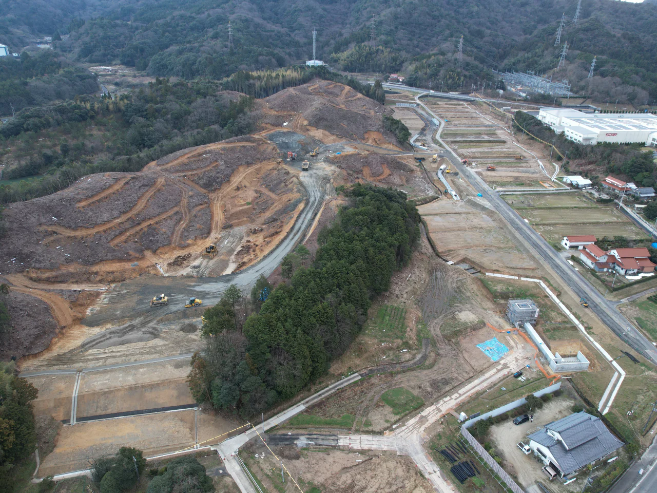 （仮称）出雲市新工業団地（斐川）造成工事