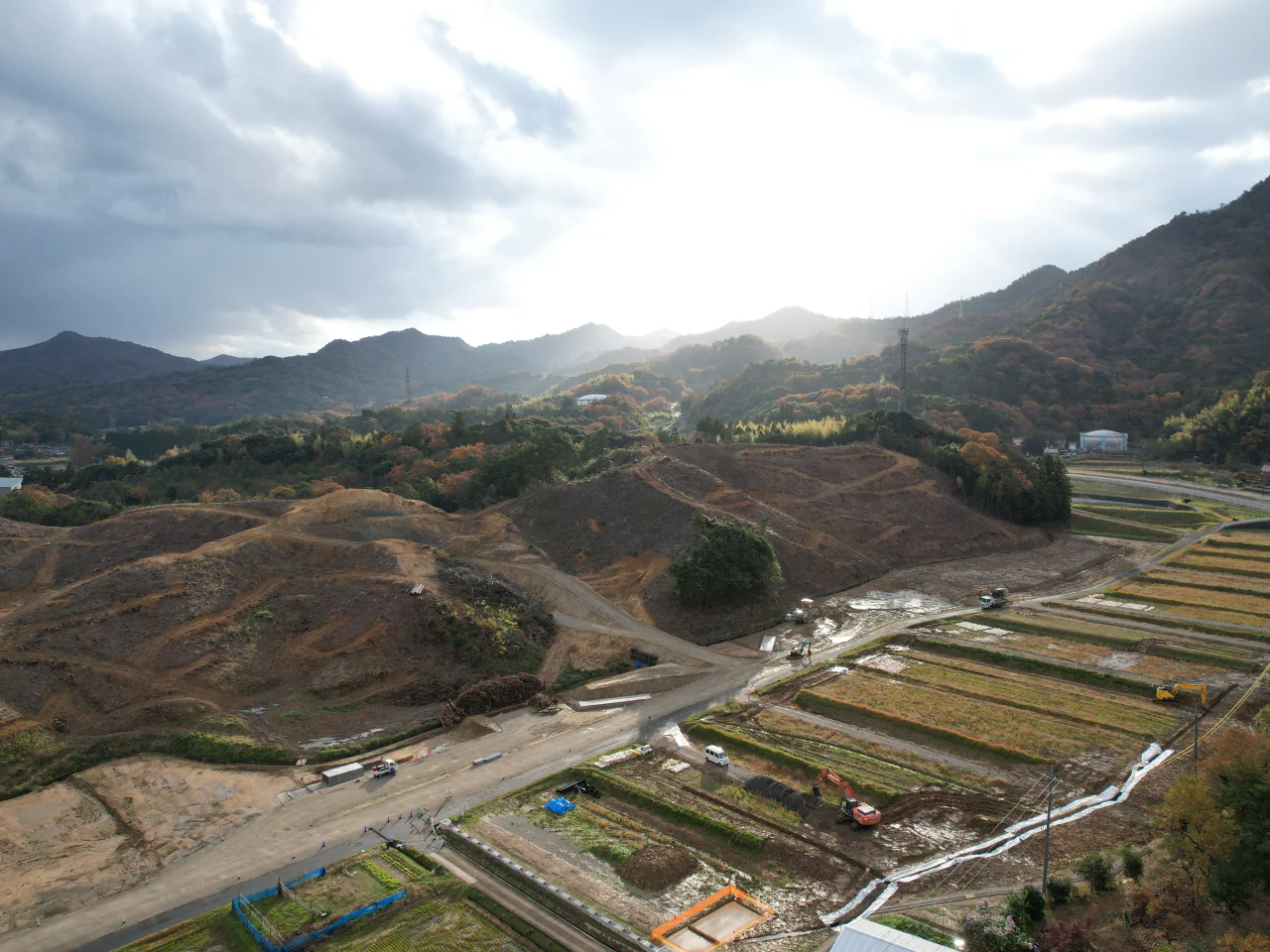 （仮称）出雲市新工業団地（斐川）造成工事