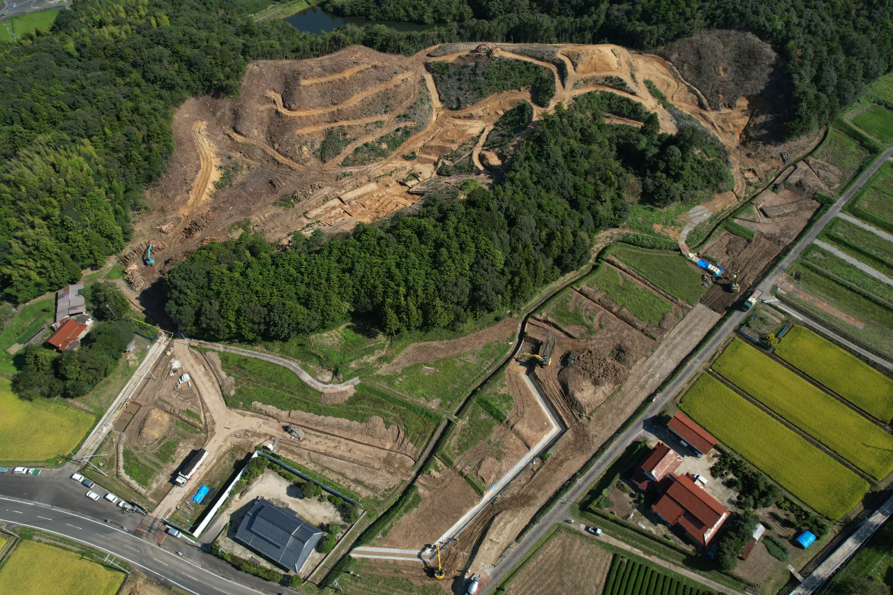 （仮称）出雲市新工業団地（斐川）造成工事