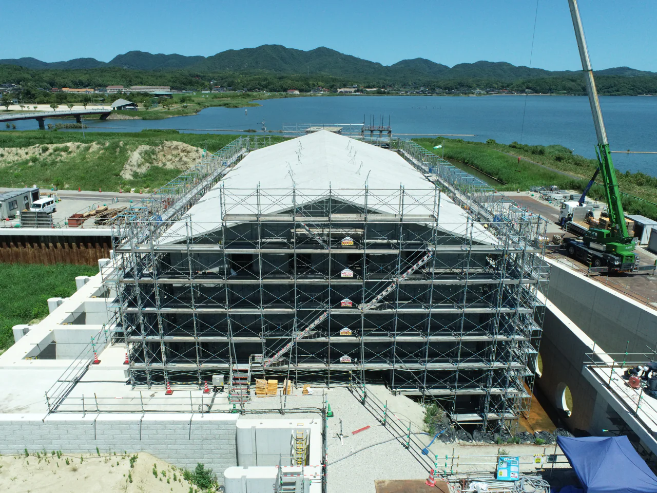 宍道湖西岸農地整備事業　論田川排水機場建屋建築工事