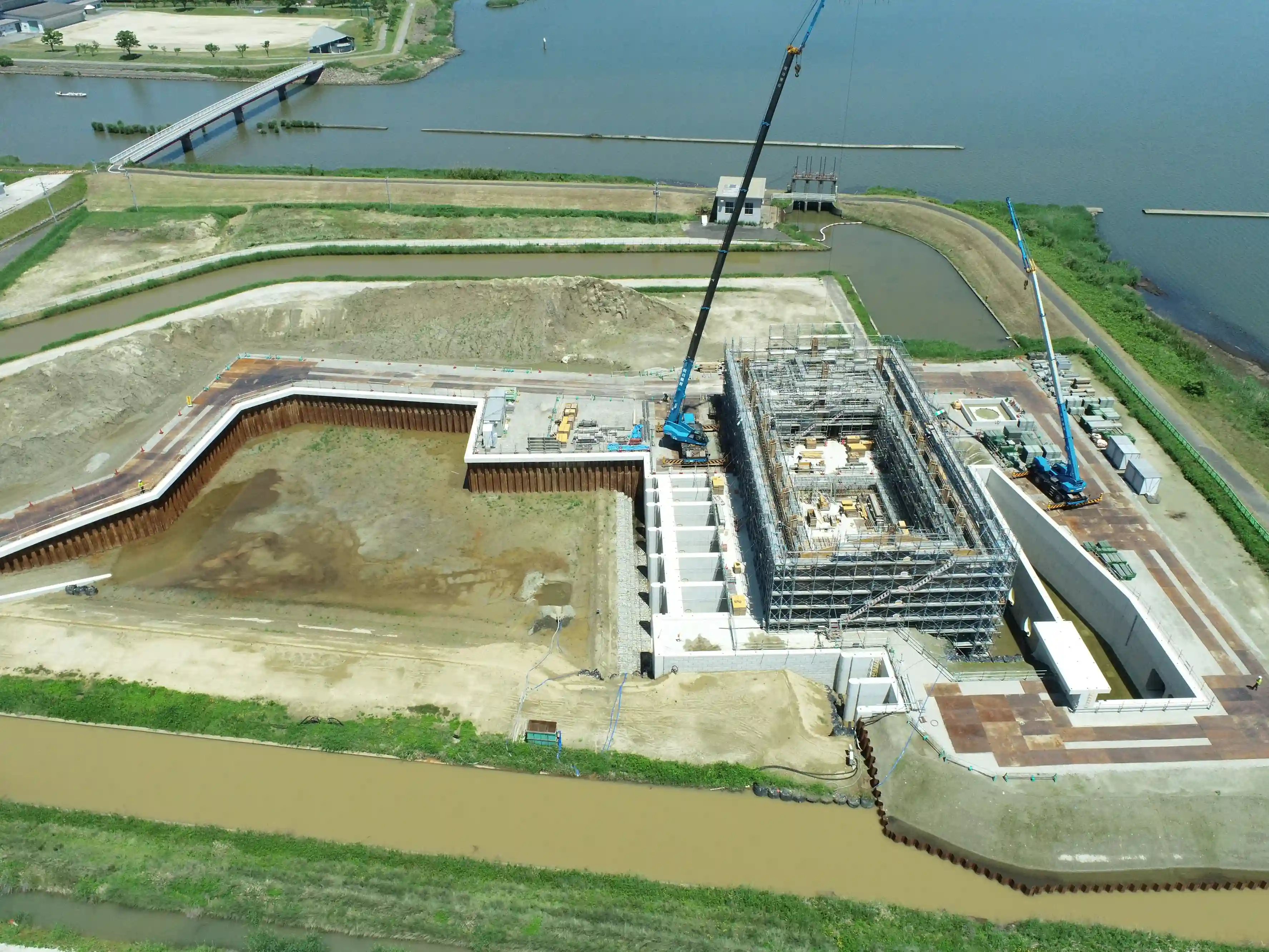 宍道湖西岸農地整備事業　論田川排水機場建屋建築工事