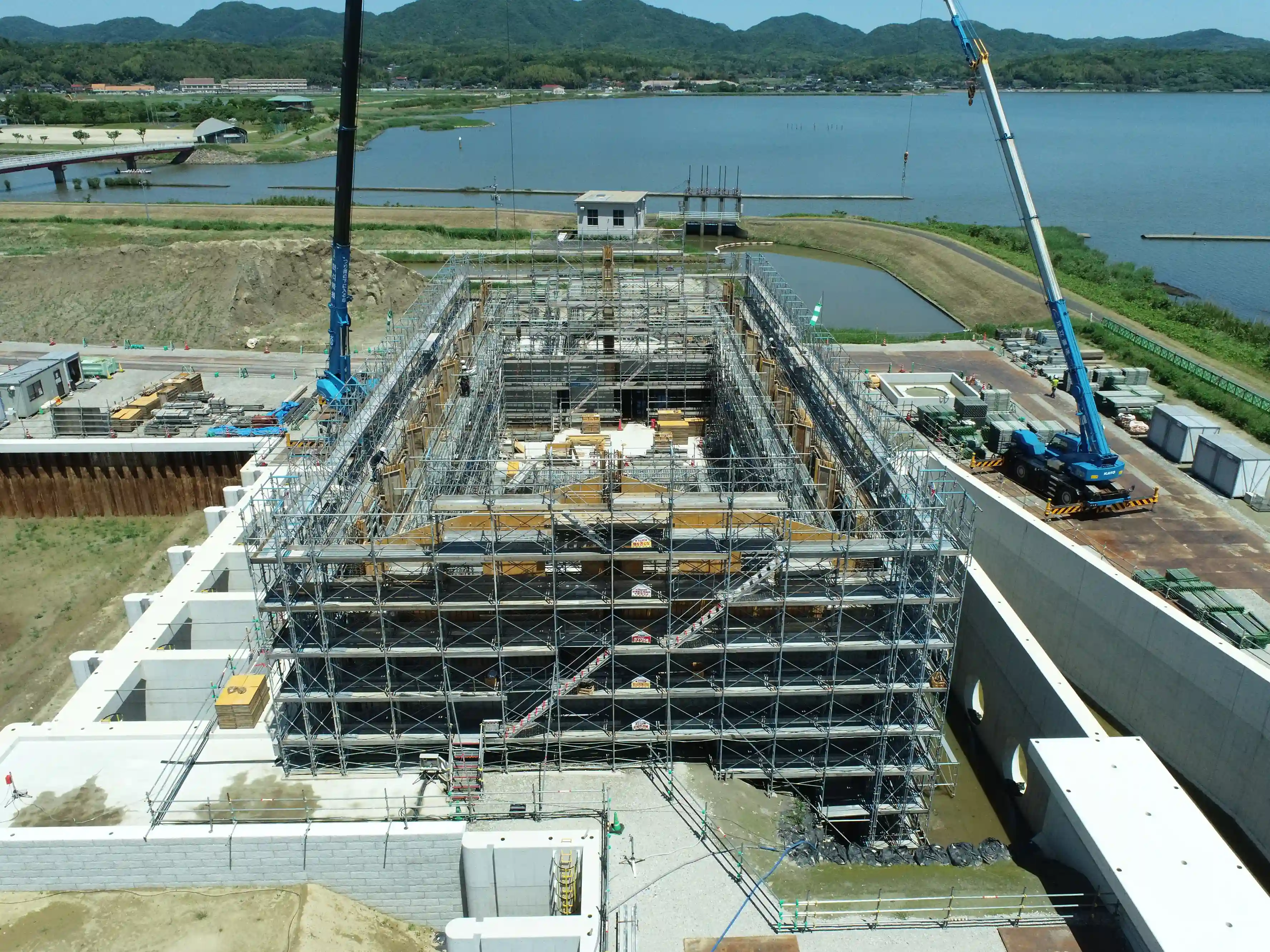 宍道湖西岸農地整備事業　論田川排水機場建屋建築工事