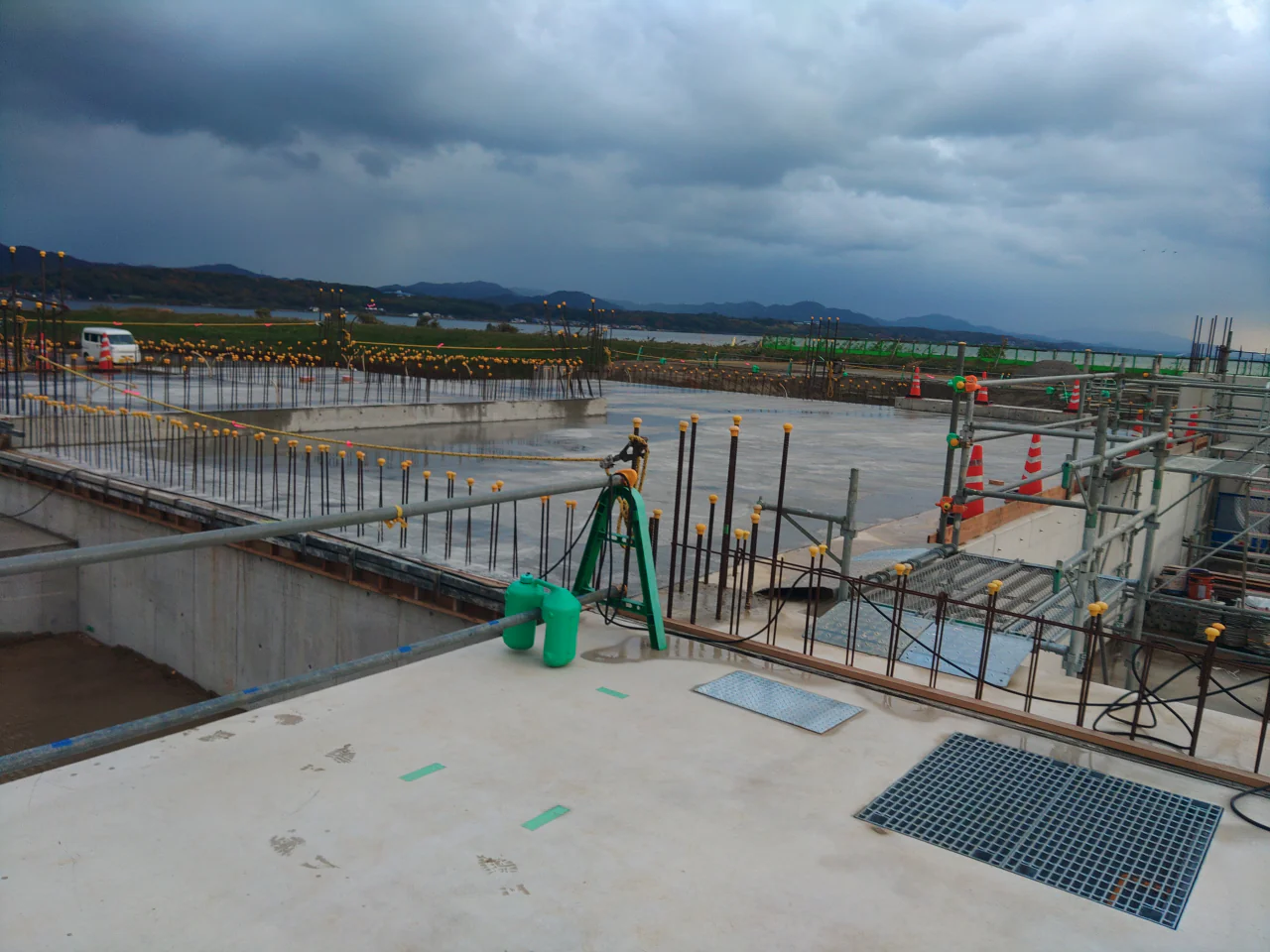 宍道湖西岸農地整備事業　論田川排水機場建屋建築工事