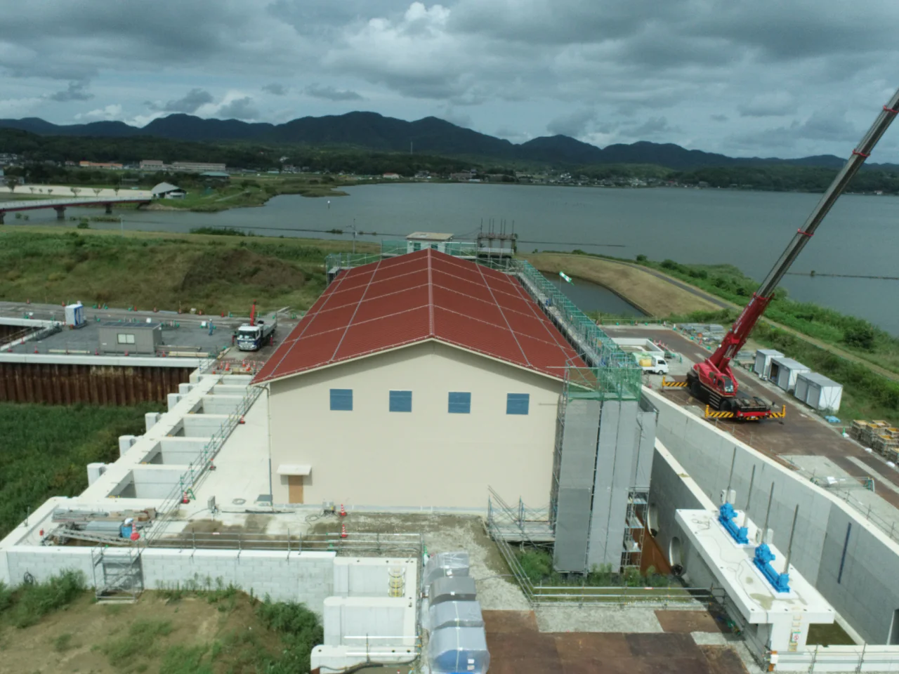 宍道湖西岸農地整備事業　論田川排水機場建屋建築工事