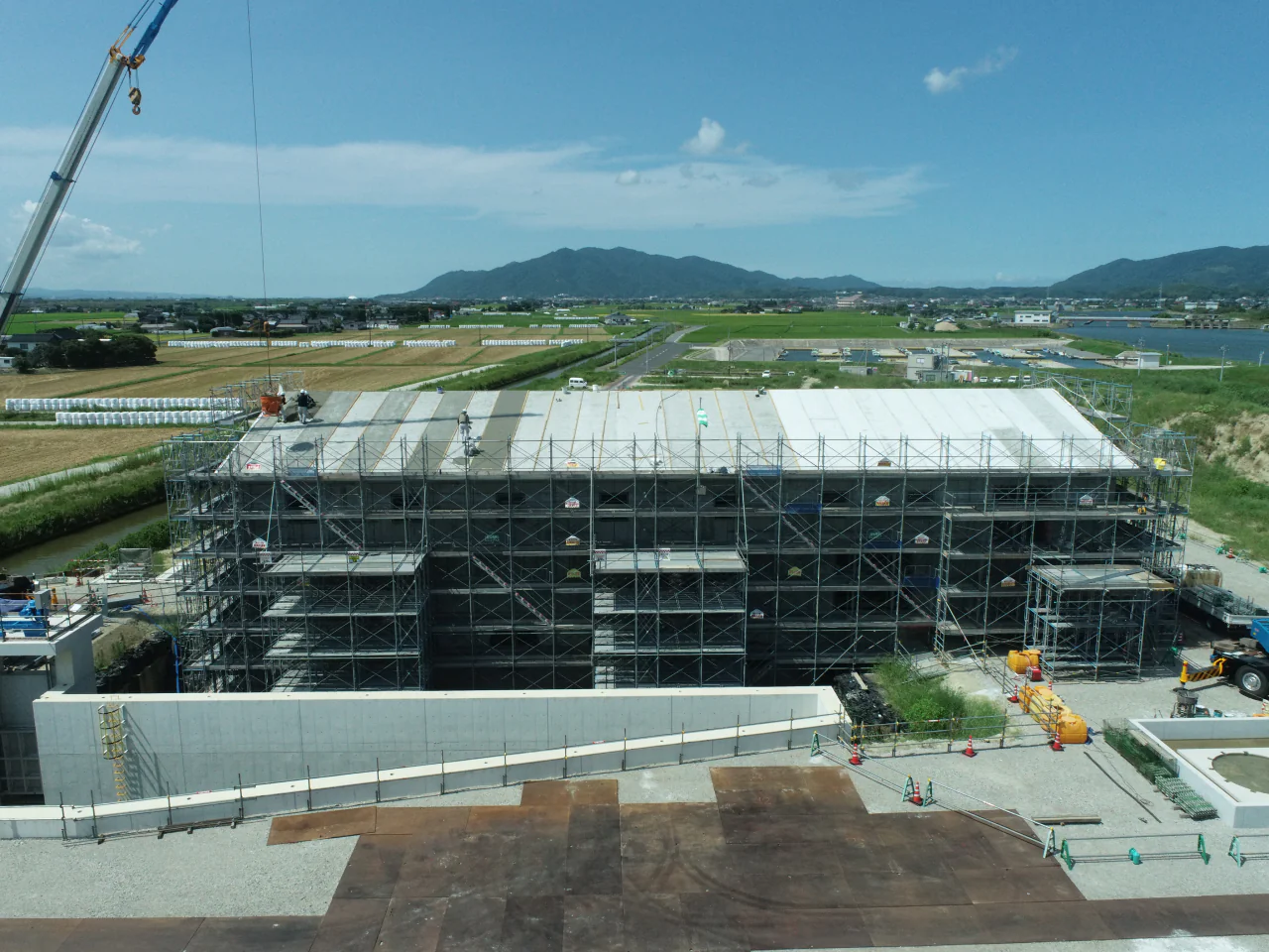 宍道湖西岸農地整備事業　論田川排水機場建屋建築工事