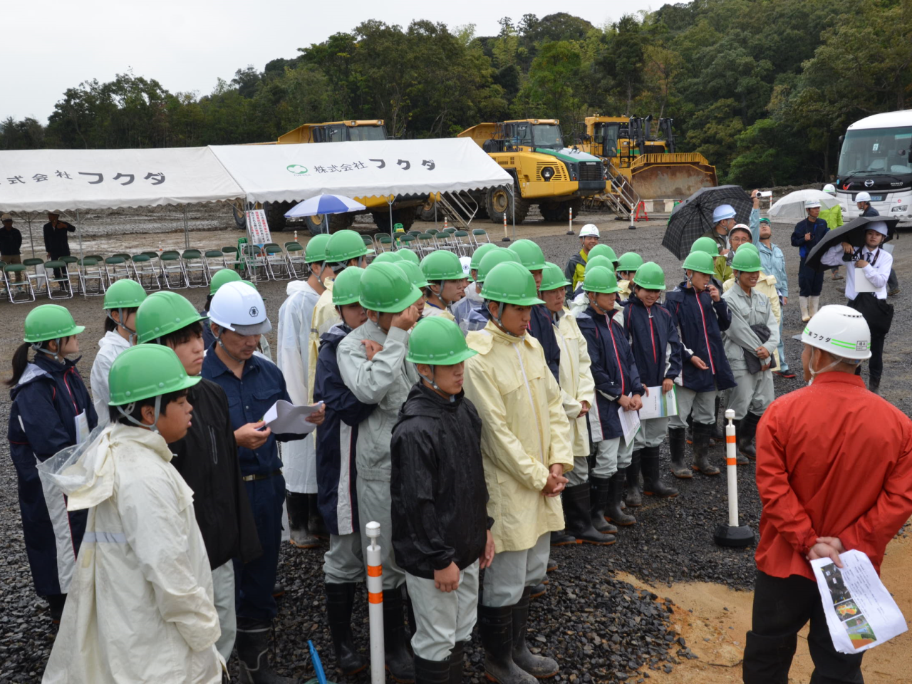 出雲地区建設業協会青年部主催の工事現場見学会が行われました
