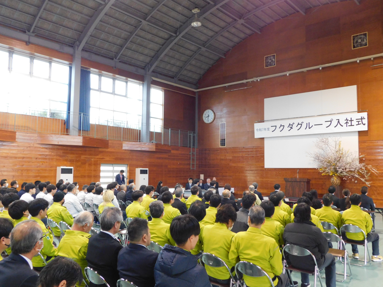 令和7年度フクダグループ入社式を執り行いました。