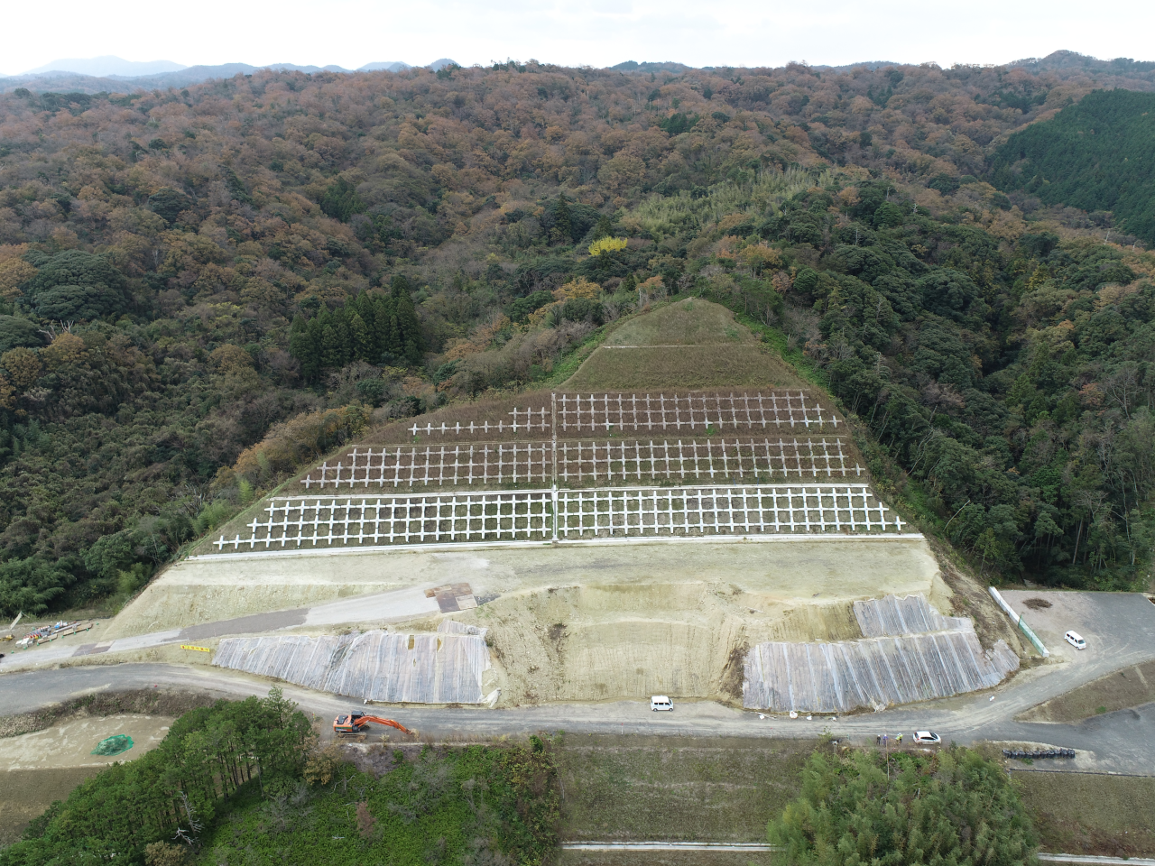 令和3年度湖陵多伎道路二部地区法面工事