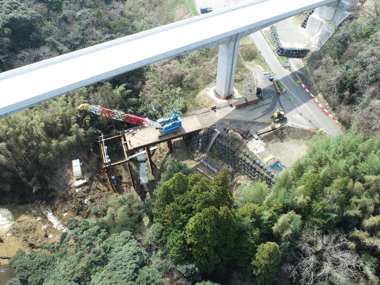 令和3年度湖陵多伎道路二部地区法面工事