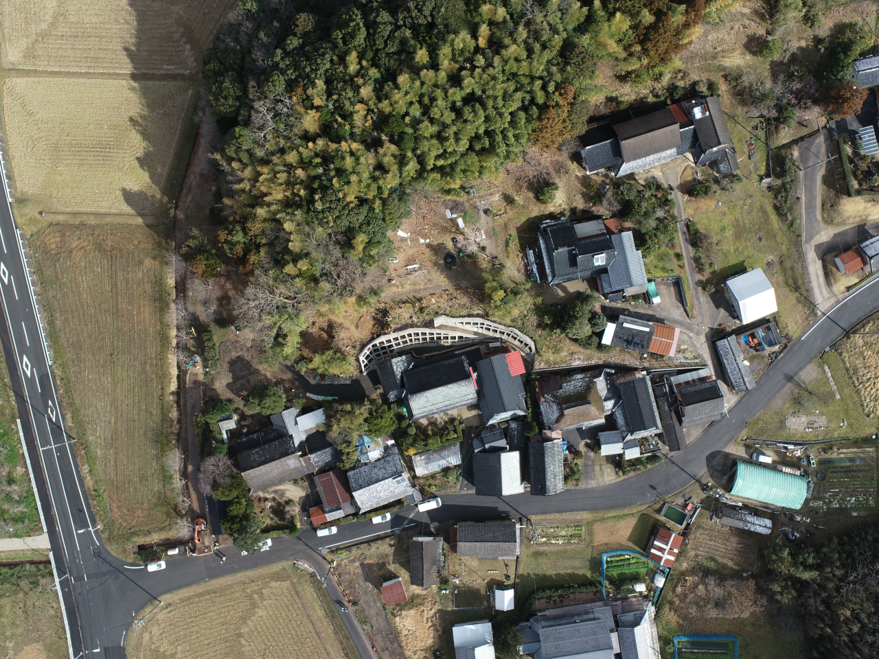 令和3年度地すべり防止事業（多久4ブロック）山腹工事