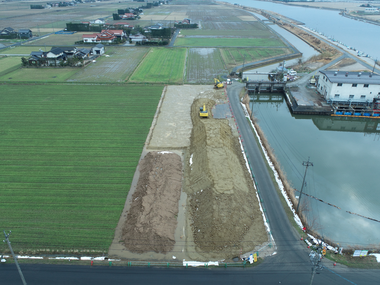令和5年度 水利施設等保全高度化事業湖岸北地区 排水機場造成工事（その1）