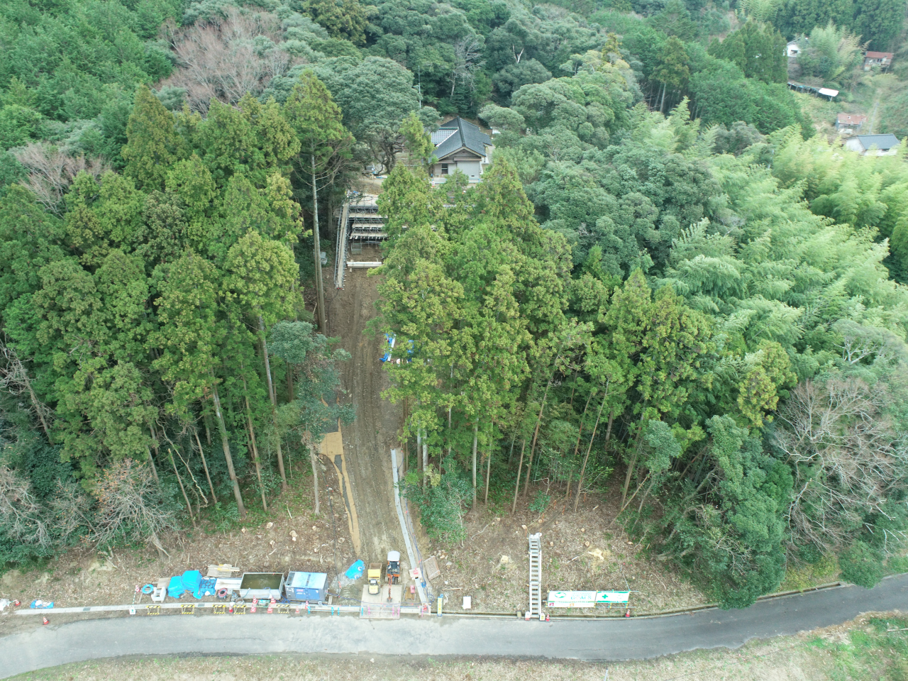 令和6年度　地すべり防止事業（多久1ブロック）山腹工事