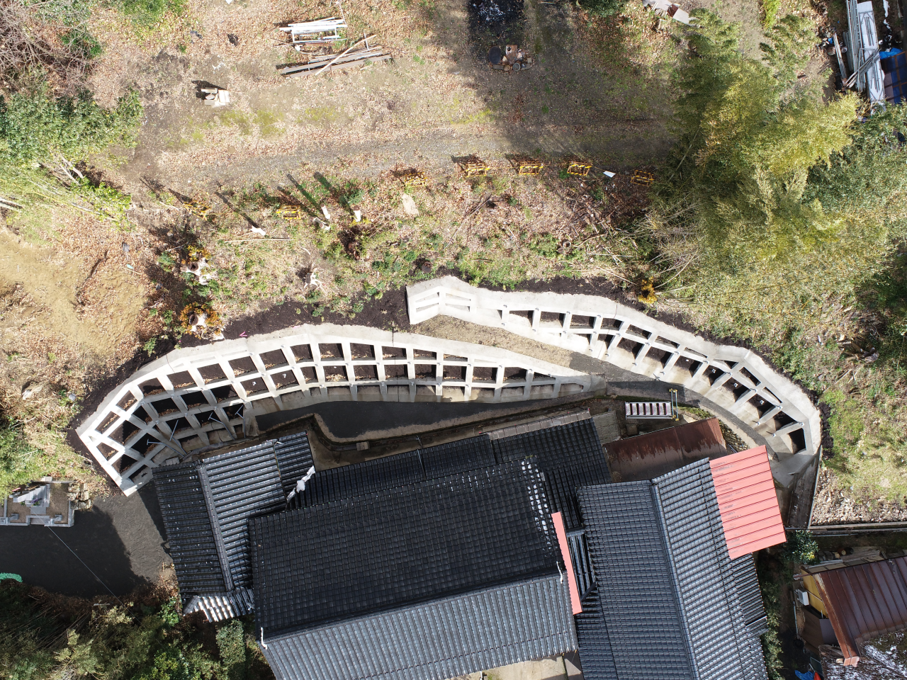 令和3年度地すべり防止事業（多久4ブロック）山腹工事