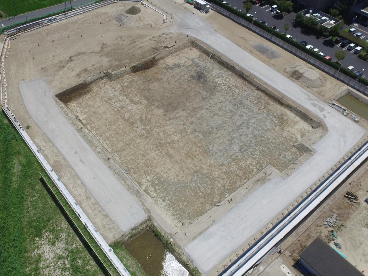 新斐川学校給食センター敷地造成工事