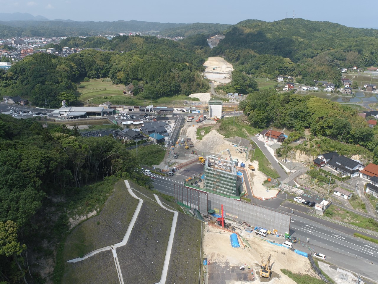 大田静間道路久手高架橋下部工事