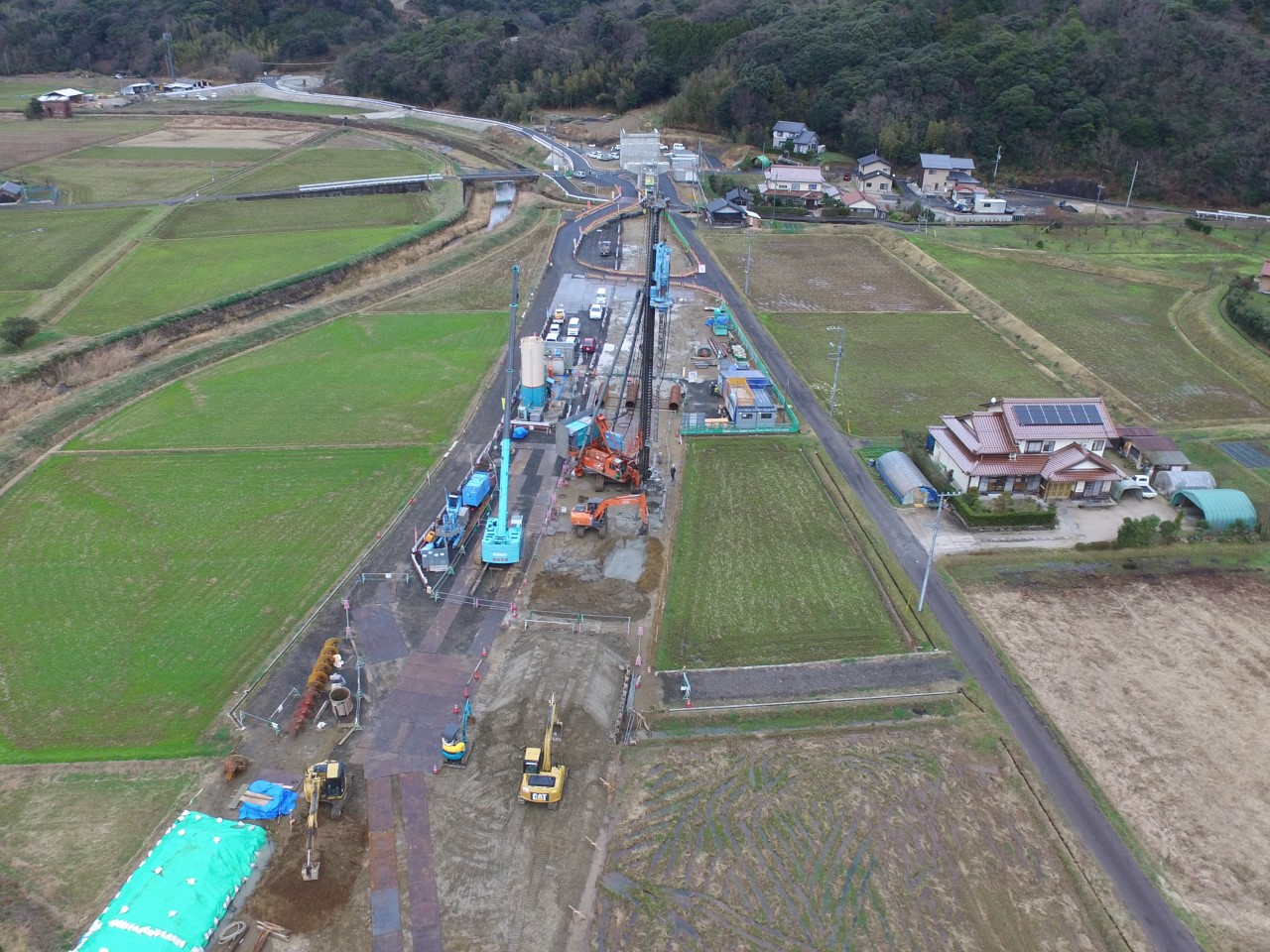 出雲湖陵道路常楽寺第２高架橋下部第４工事
