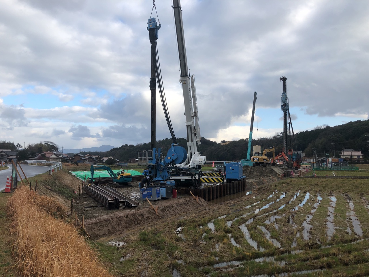 出雲湖陵道路常楽寺第２高架橋下部第４工事