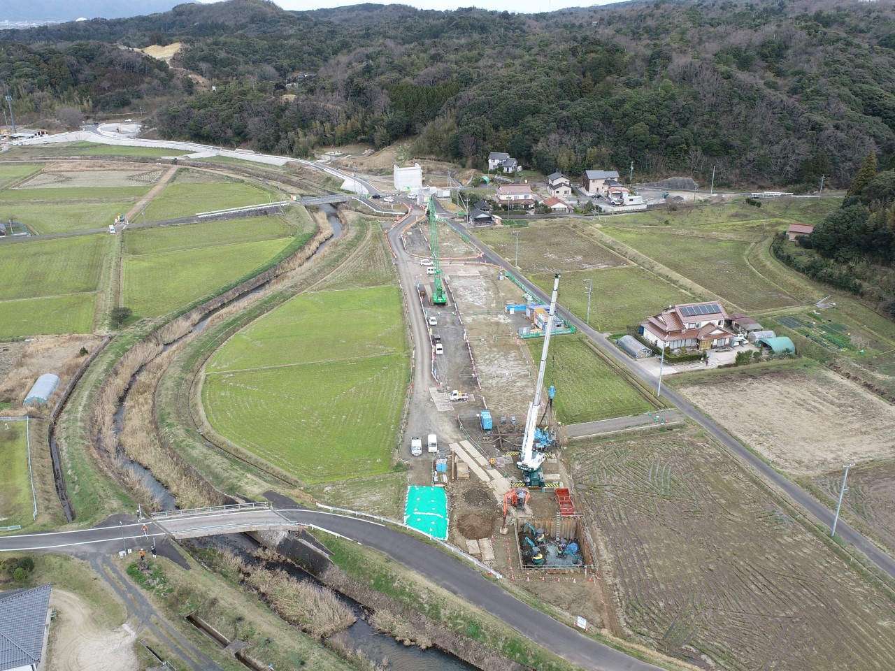 出雲湖陵道路常楽寺第２高架橋下部第４工事
