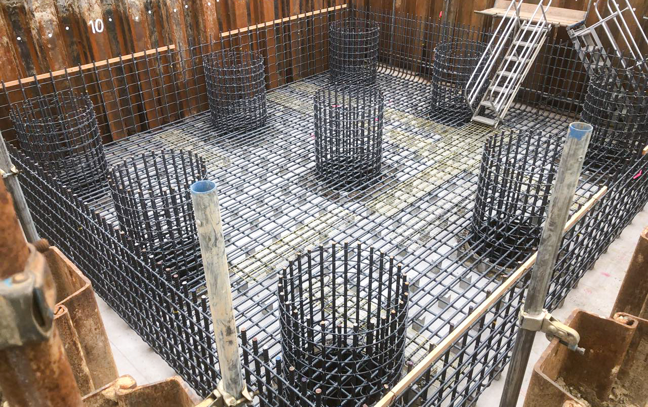 出雲湖陵道路常楽寺第２高架橋下部第４工事