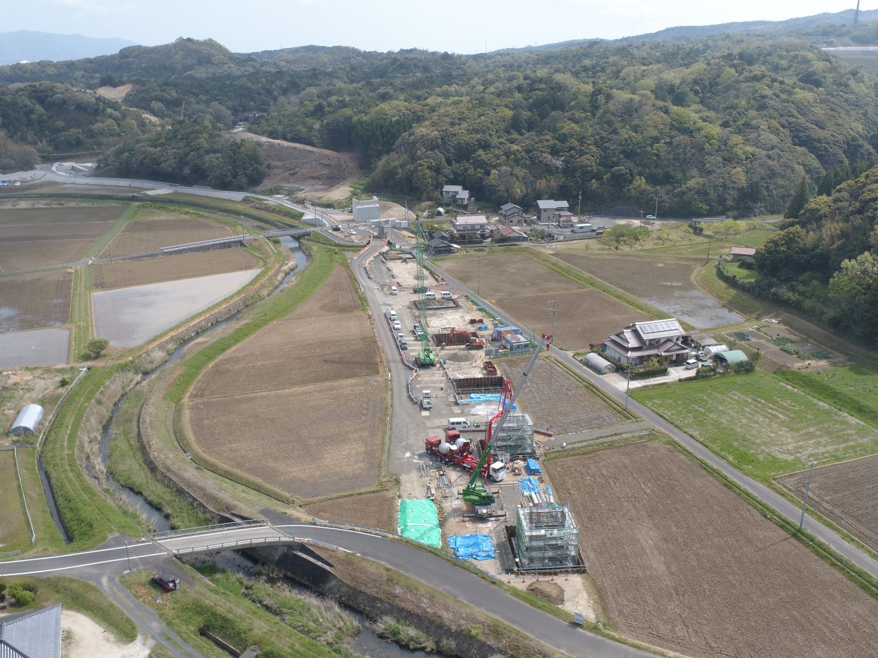出雲湖陵道路常楽寺第２高架橋下部第４工事